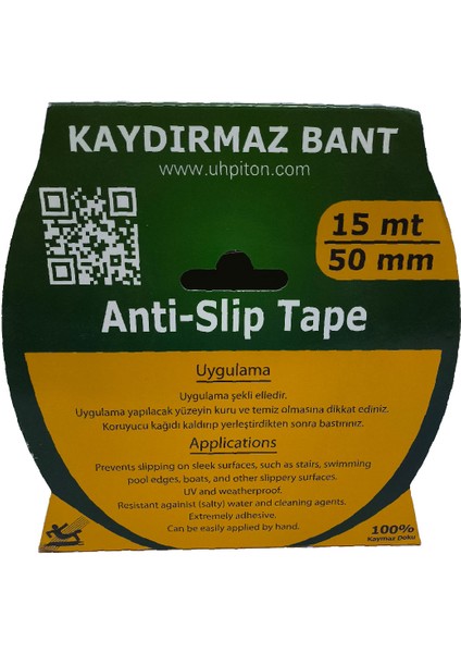 Kaydırmaz Bant Merdiven, Zemin 15 Metre x 50 mm (Yüksek Kalite)