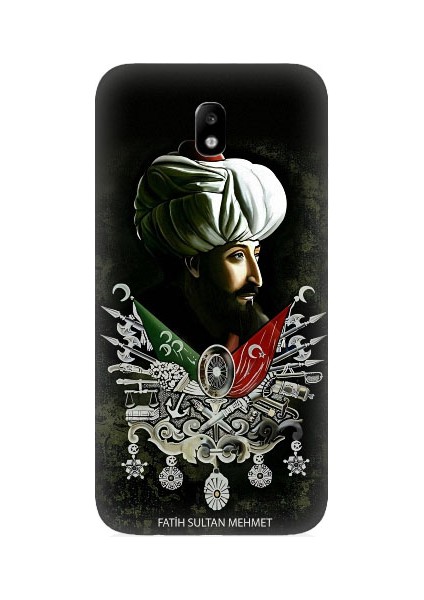Samsung Galaxy J5 Pro Uyumlu Fatih Sultan Mehmet Han Desenli Silikon Kılıf
