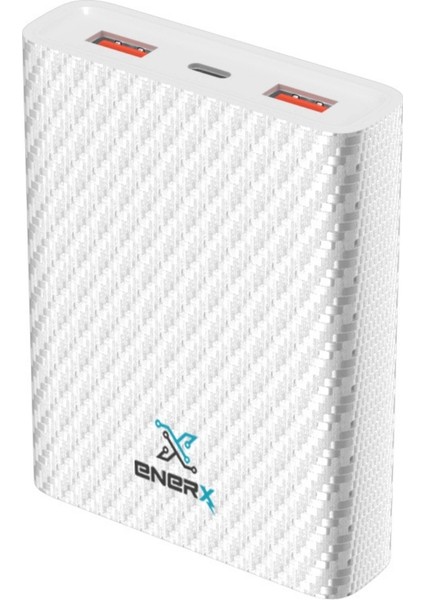 Powerbank 10000 Mah 2.1 Amper Beyaz ENR-P10C