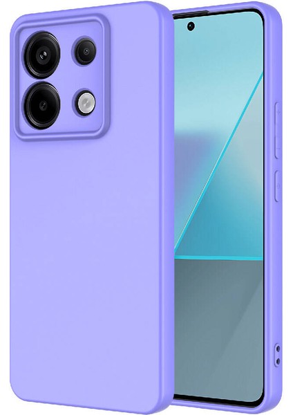 Caseworld Xiaomi Redmi Note 13 Pro 5g Kapak Kamera Korumalı Içi Kadife Lansman Silikon Kılıf - Lila