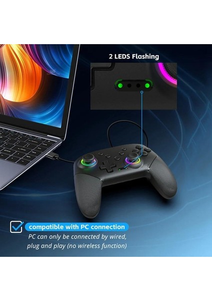 Pc OLED Lite N.switch Uyumlu Joystick Gamepad