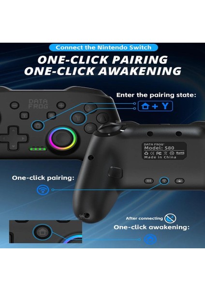 Pc OLED Lite N.switch Uyumlu Joystick Gamepad