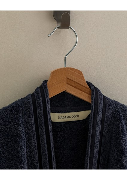Maynor Kimono Unisex Bornoz - Lacivert