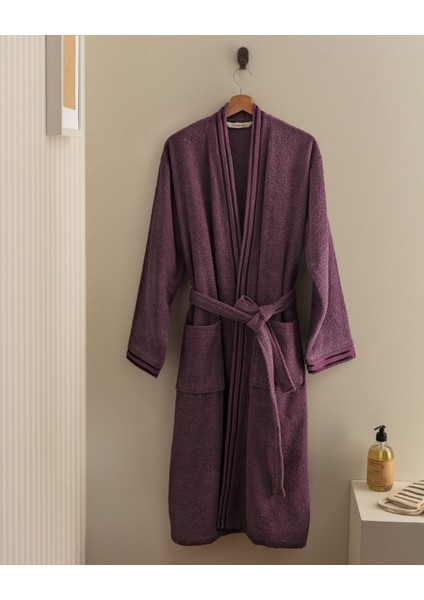 Maynor Kimono Unisex Bornoz - Mürdüm