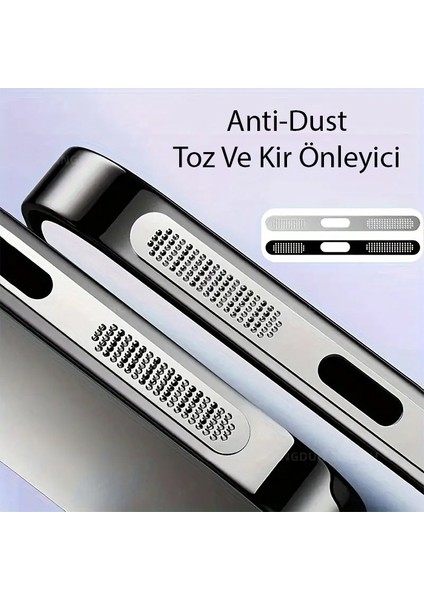 iPhone 15 Pro Için Anti-Dust Toz ve Kir Önleyici Sticker 2 Adet Set