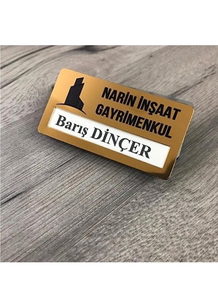 Yaka Kartı Isimlik Özel Logo Baskılı 5 Adet modelleri