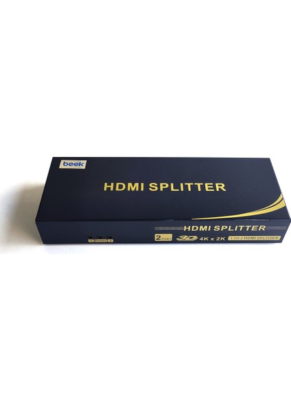 2 Port 4K HDMI Çoklayıcı, HDMI 1.4, HDCP 1.4, 4K@30Hz, 1080P@60Hz Beek 2 Ports 4K HDMI Splitter, HDMI 1.4, HDCP 1.4, 4K@30Hz, 1080P@60Hz