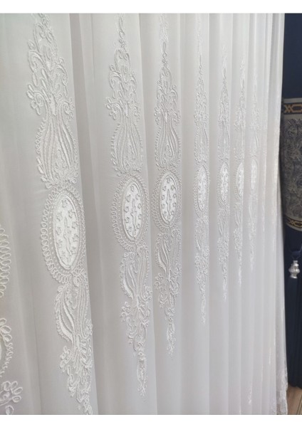Damaks Osmanalı Desen Yüksek Kaliteli 1-3 Sık Pile Tül Perde, Ütü Istemeyen Yeni Sezon Tül Perde fırsatları