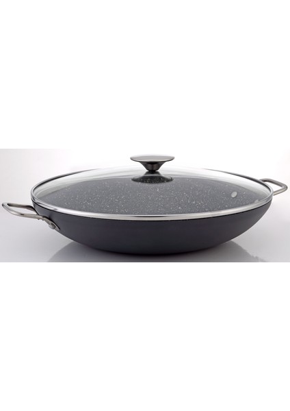 Pro Plus Granit Braising Tava Cam Kapaklı -32cm