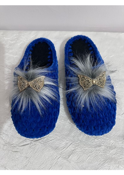 El Örgüsü Kadife Ip Ev Terliği indirimleri