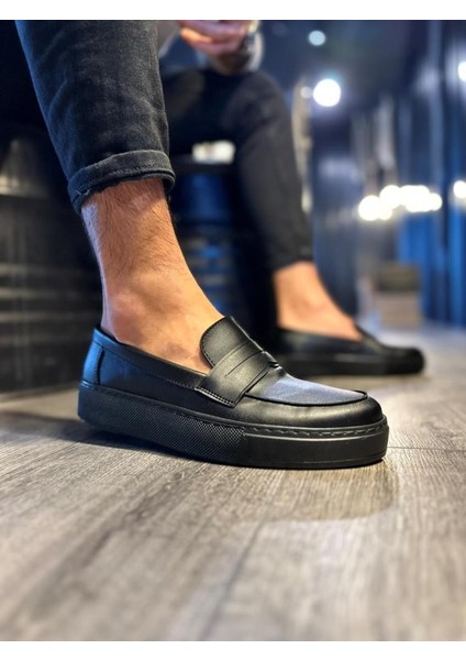 Knack Günlük Klasik Ayakkabı 400 Siyah (Siyah Taban) modelleri