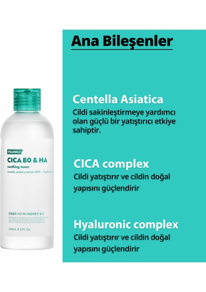 Cica Içeren Hassas Ciltler Için Yarıştırıcı Ve Nemlendirici Tonik 260 Ml