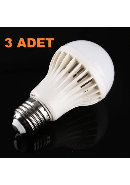 9W Enerji Tasarruflu LED Ampul ( 3 Adet )