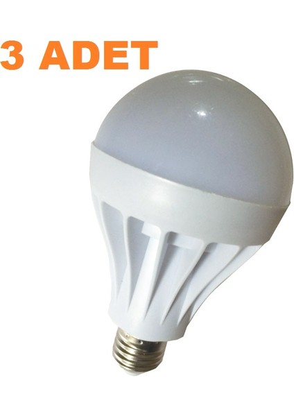 9W Enerji Tasarruflu LED Ampul ( 3 Adet )