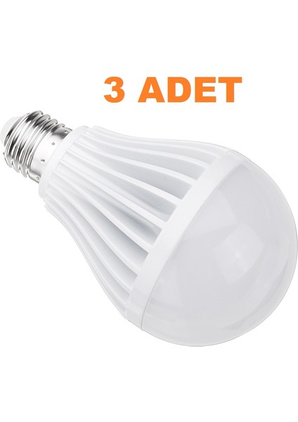 9W Enerji Tasarruflu LED Ampul ( 3 Adet )