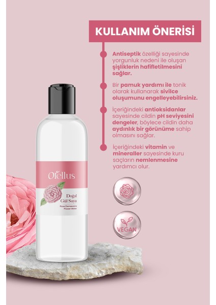 Gül Suyu Doğal Yağlı Ve Saf - Sıkılaştırıcı, Dengeleyici Ve Canlandırıcı Tonik 150 Ml modelleri