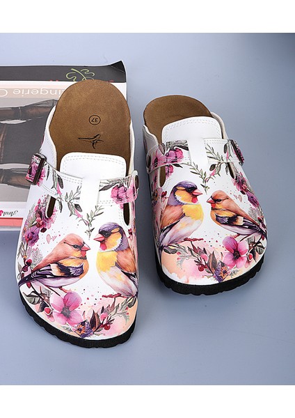 8047 Çifte Kumrular Desenli Sabo Terlik fırsatları