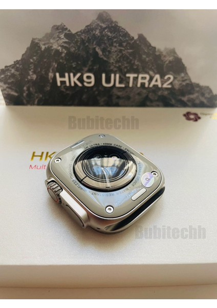 HK9 ULTRA2 Max 49mm Akıllı Saat 7 Kordon, Gümüş