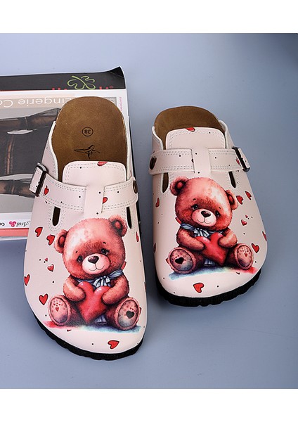 8045 Tatlı Ayıcık Desenli Sabo Terlik fırsatları