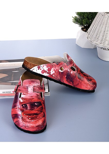 8043 Renkli Gözler Temalı Sabo Terlik