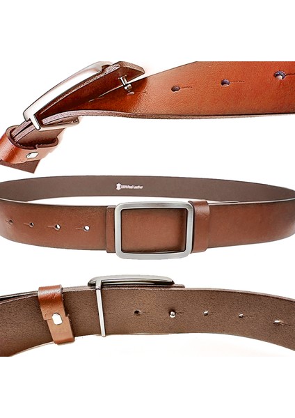 Rich Smith Deri Kemer Erkek Spor Taba Iğne Toka 4 cm / RS1016 Siyah (Bison) indirimleri