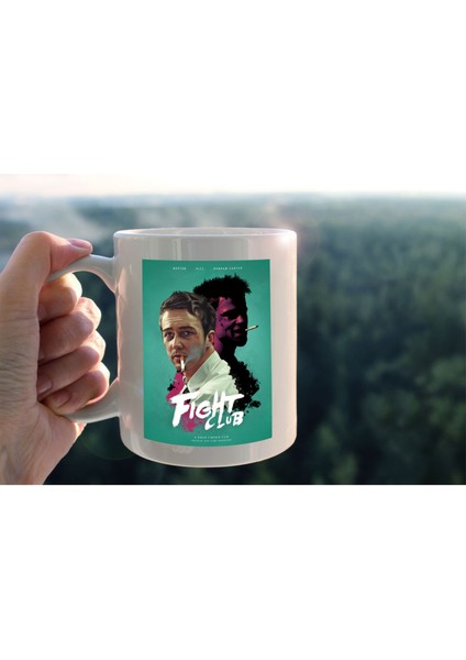 Fight Club Baskılı Seramik Kahve Çay Kupası
