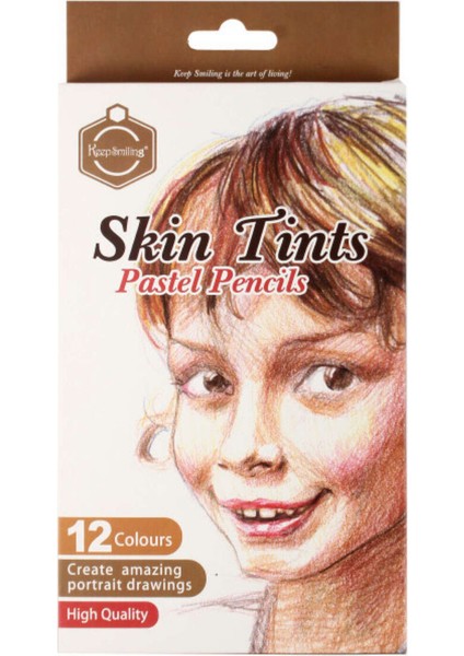 Pastel Pencil Skintones Pastel Boya Kalem Seti 12 Renk Ten Renkleri