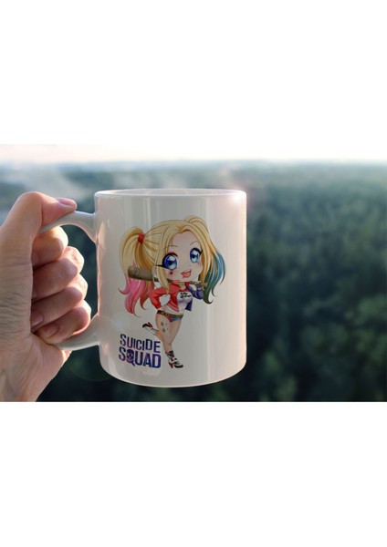 Suicide Squad | Harley Quinn Baskılı Seramik Kahve Çay Kupası