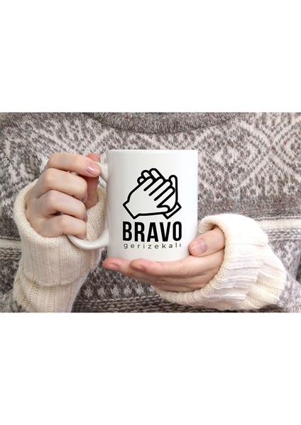 Bravo Baskılı Seramik Kahve Çay Kupası fiyatları