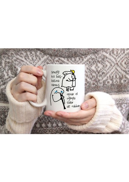 Ali Cabbar Baskılı Seramik Kahve Çay Kupası fiyatları