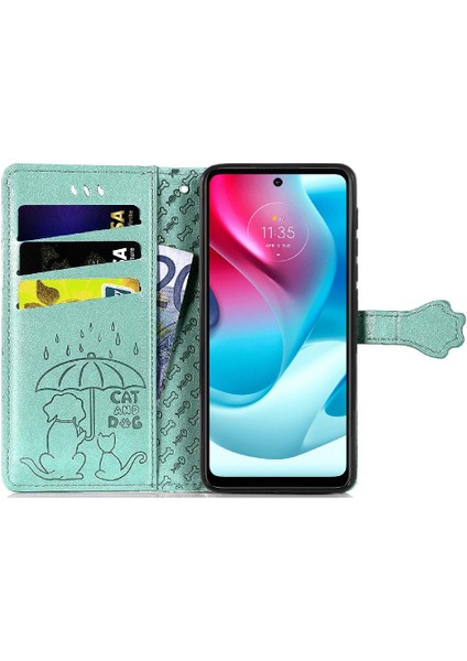 Moto G60S Için Karikatür Hayvanlar Kısa Kayış Deri Telefon Kılıfı (Yurt Dışından) fırsatları