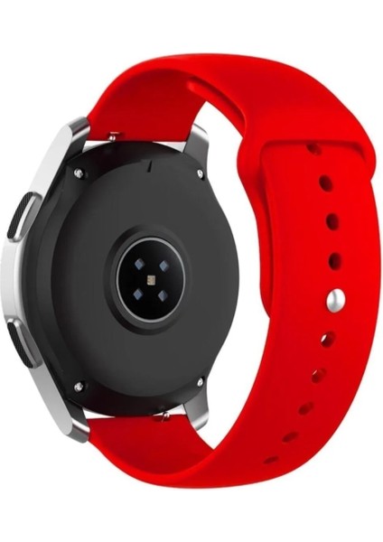 22 mm Universal Jel Silikon Kordon Akıllı Pimli Kırmızı