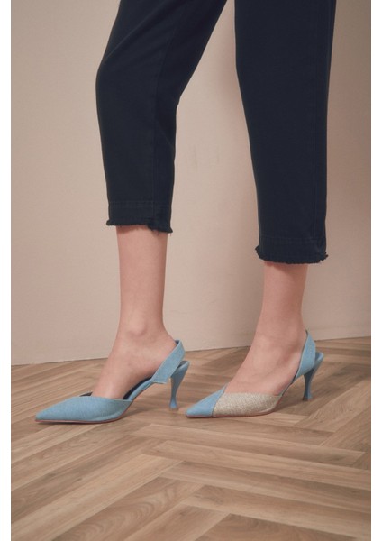 Yüksek Bel Beli Lastikli Pantolon