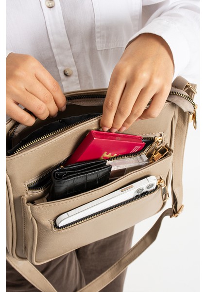 Sn 1399 Kadın Kol Çantası Çok Bölmeli Omuz Çantası fırsatları