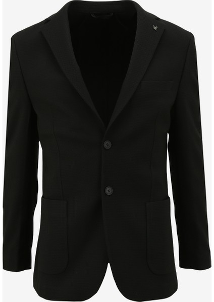 Basic Siyah Erkek Düz Ceket F4SM-CKT 0278