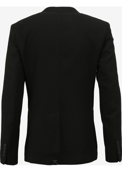 Basic Siyah Erkek Düz Ceket F4SM-CKT 0278