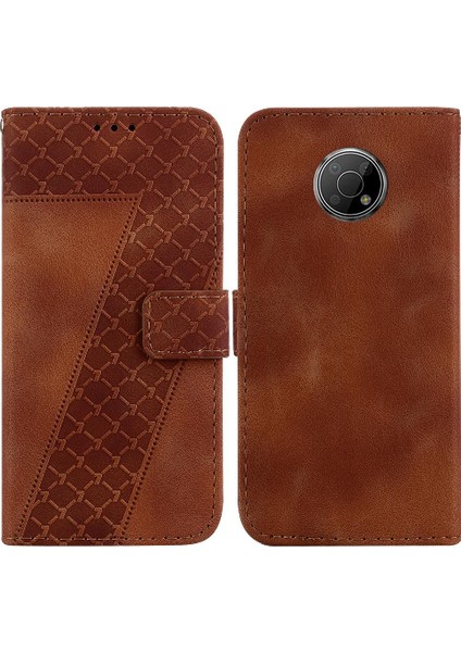 Nokia G300 Cüzdan Kart Yuvası Fonksiyonu Için Kabartmalı Desen Flip Telefon Kılıfı (Yurt Dışından)