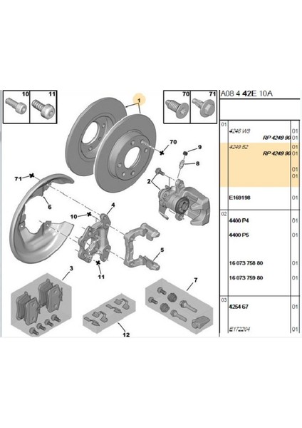 Arka Disk 307 Partner C2 C3 C4 (0986478608-4246.W9)