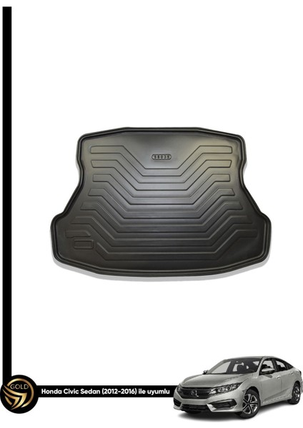 Honda Civic 2012-2016 Cloud Yumuşak 3D Uyumlu Bagaj Havuzu