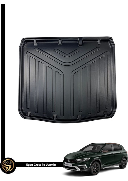 Fiat Egea Cross Uyumlu Space Kauçuk 3D Birebir Uyumlu Bagaj Havuzu