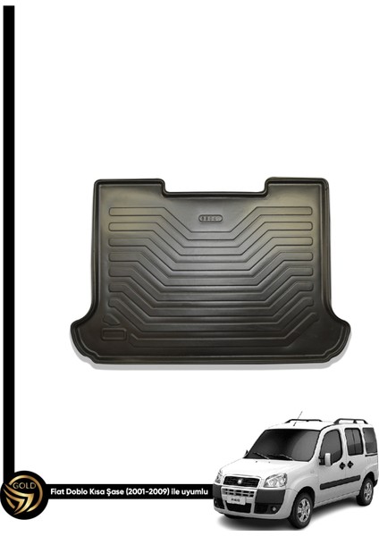 Fiat Doblo Kısa Şase 2001-2009 Space Kauçuk 3D Birebir Uyumlu Bagaj Havuzu