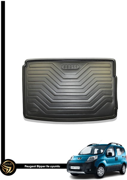 Peugeot Bipper Space Kauçuk 3D Birebir Uyumlu Bagaj Havuzu