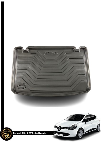Renault Clio 4 Hatchback Space Kauçuk 3D Birebir Uyumlu Bagaj Havuzu
