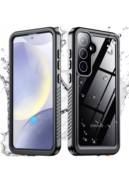 Samsung Galaxy S24+ Için Snowproof Dustproof Shockproof Yerleşik Ekran IP68 Sealed Tam Koruma Underwater Kılıf Kapaklı (Yurt Dışından)