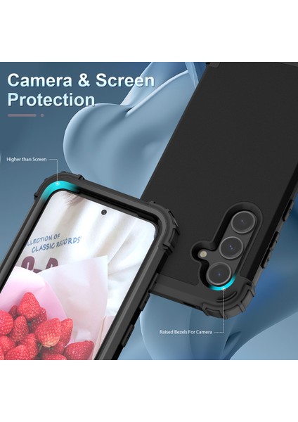 Samsung Galaxy S24+ Için Yumuşak Silikon Sert Pc Tampon Telefon Kılıfı - Siyah (Yurt Dışından) indirimleri