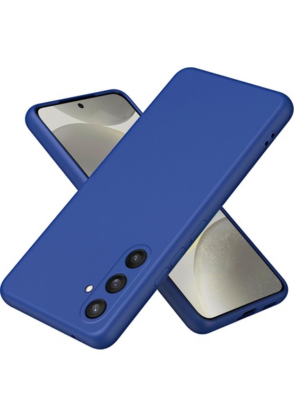 Samsung Galaxy S24+ Için Ince Likit Silikon Yumuşak Telefon Kılıfı - Siyah (Yurt Dışından)