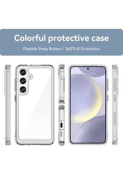Samsung Galaxy S24 Için Şeffaf Pc Arka Tpu Telefon Kılıfı - Şeffaf (Yurt Dışından) fırsatları