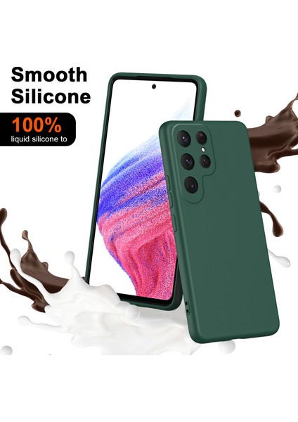 Samsung Galaxy S24 Ultra Için Ince Likit Silikon Yumuşak Telefon Kılıfı - Mor (Yurt Dışından) fiyatları