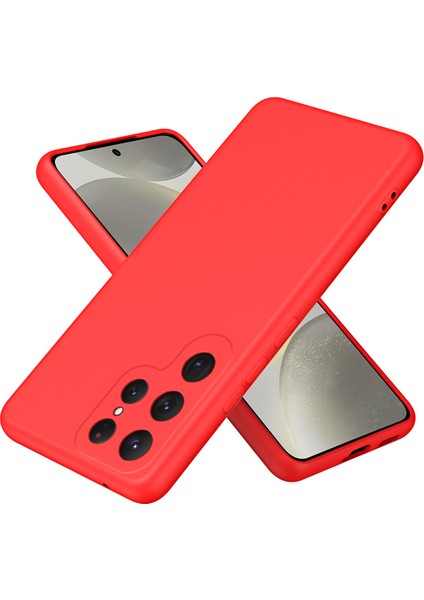 Samsung Galaxy S24 Ultra Için Ince Likit Silikon Yumuşak Telefon Kılıfı - Mor (Yurt Dışından)