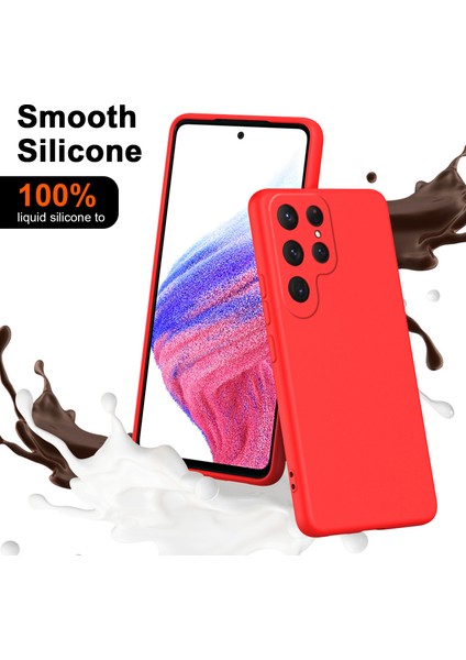 Samsung Galaxy S24 Ultra Için Ince Likit Silikon Yumuşak Telefon Kılıfı - Mor (Yurt Dışından) fiyatları